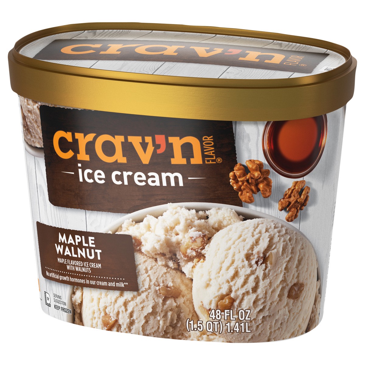 slide 2 of 4, Crav'n Flavor Maple Walnut Ice Cream 48 fl oz, 48 fl oz