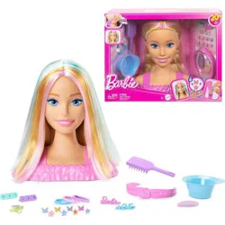Barbie Doll Styling Head, Blonde Hair with 20+ Styling Accessories