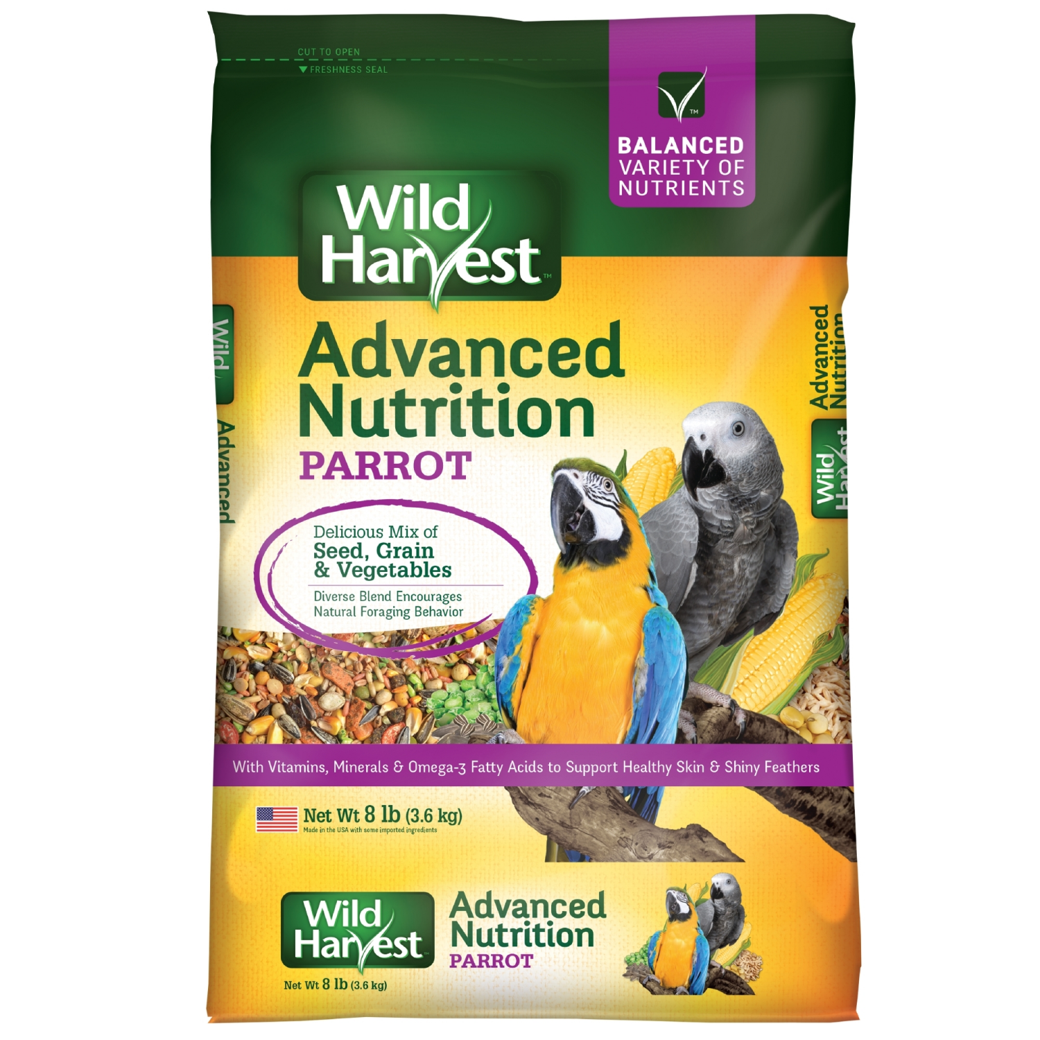 slide 1 of 2, 8in1 Parrot Diet 8 lb, 8 lb