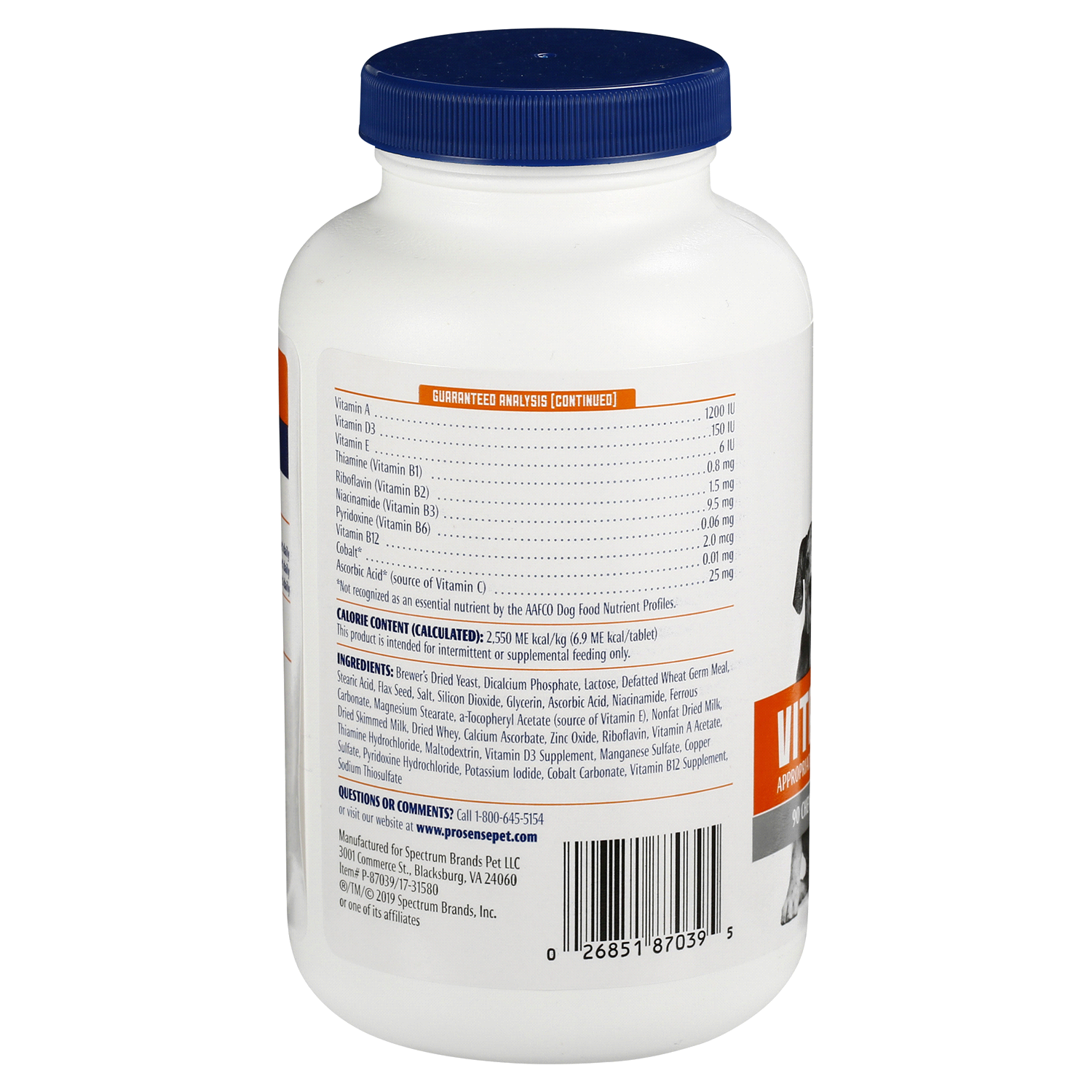 slide 2 of 3, Pro-Sense Daily Vitamin Supplement for Dogs, 90 ct