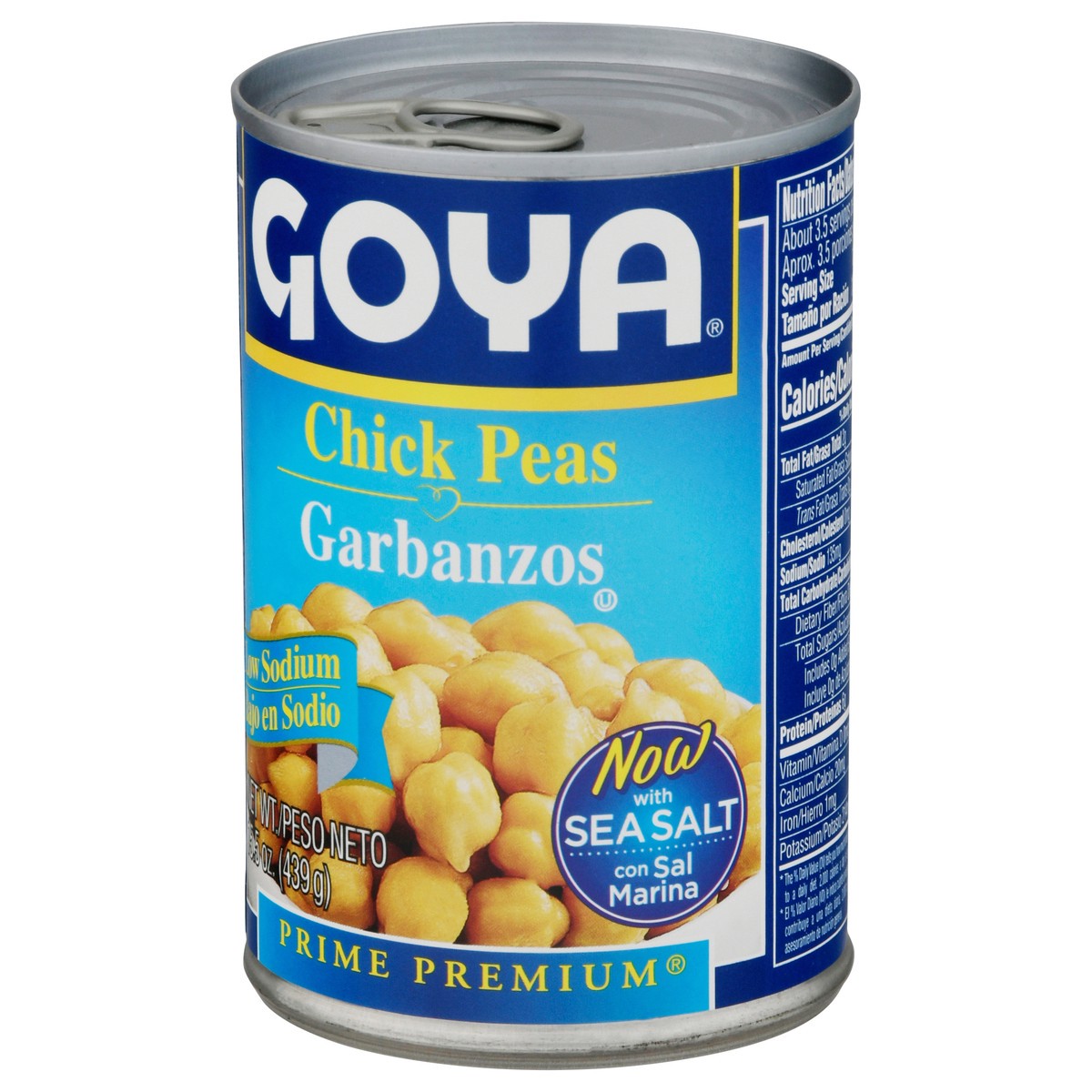 slide 3 of 9, Goya Prime Premium Garbanzos Low Sodium Chick Peas 15.5 oz, 15.5 oz