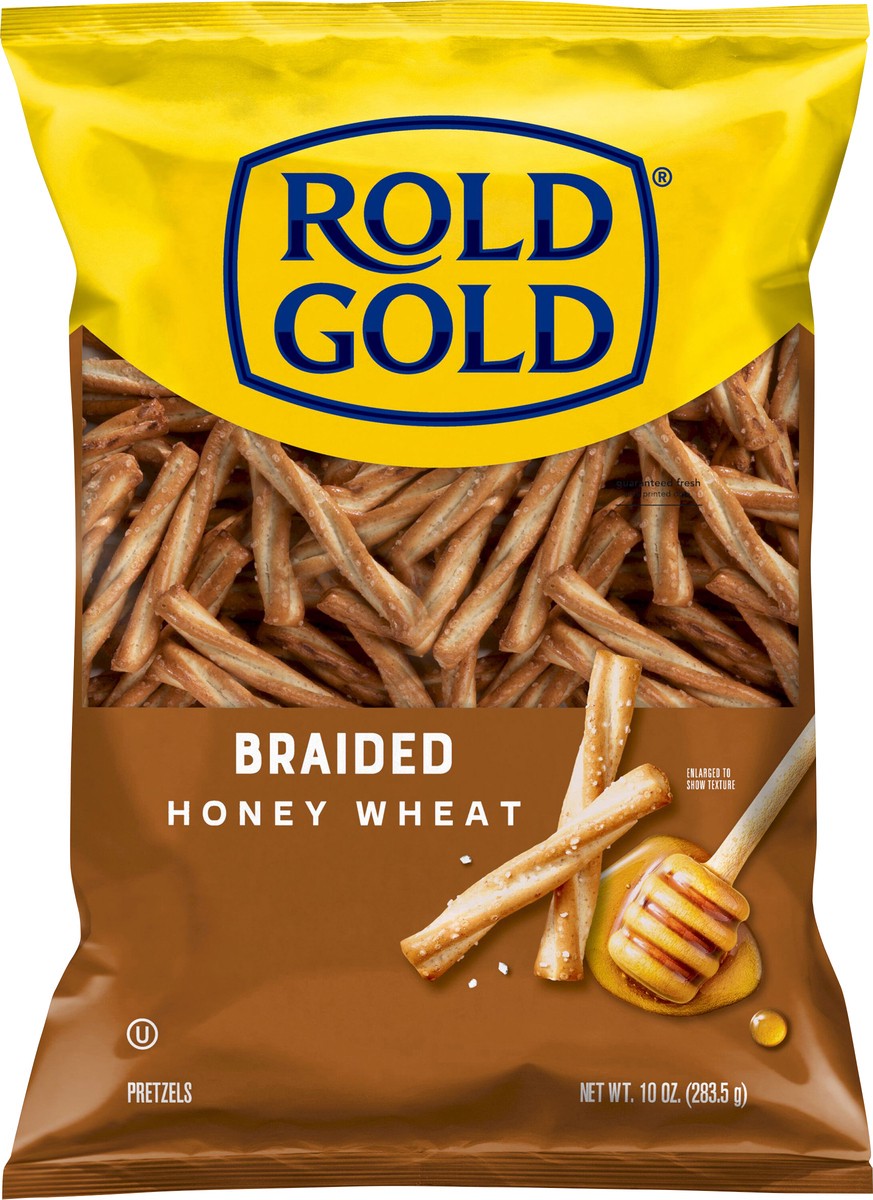 slide 4 of 6, Rold Gold Pretzels Braided Honey Wheat 10 Oz, 10 oz