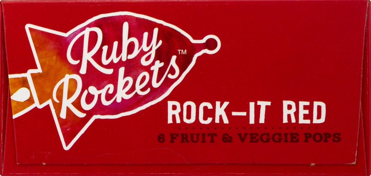 slide 10 of 12, Ruby Rocket's Fruit & Veggie Pops 6.0 ea, 6 ct