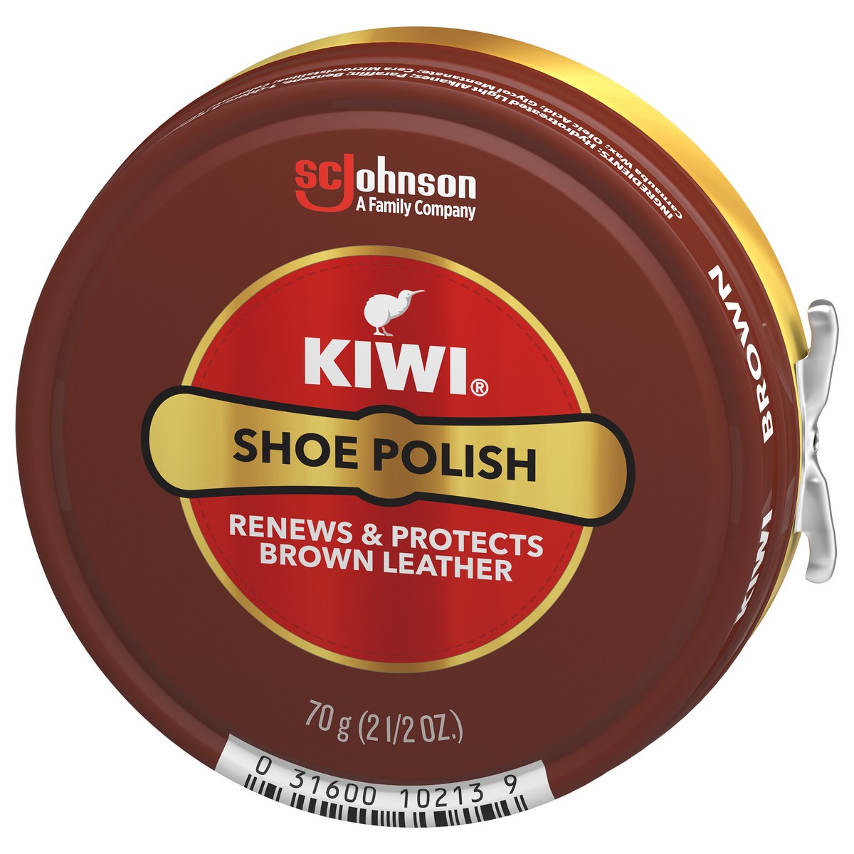 slide 3 of 5, KIWI Polish Paste Brown Giant 2.5 oz, 2.5 oz