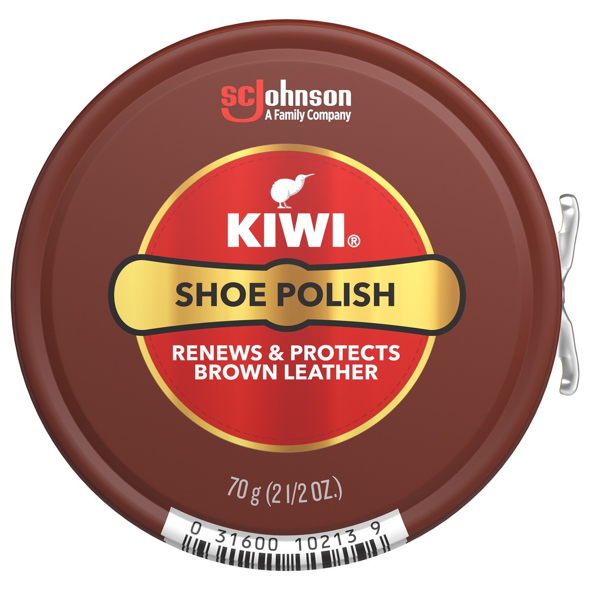 slide 1 of 5, KIWI Polish Paste Brown Giant 2.5 oz, 2.5 oz