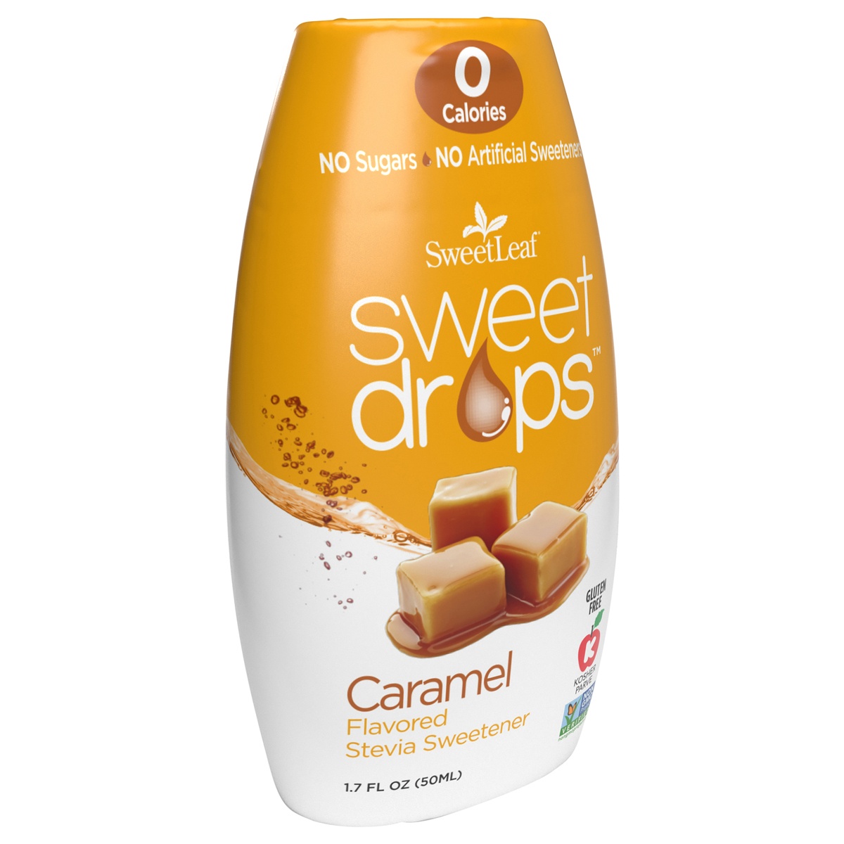 slide 2 of 8, SweetLeaf Sweet Drops Caramel Stevia Sweetener, 1.7 fl oz