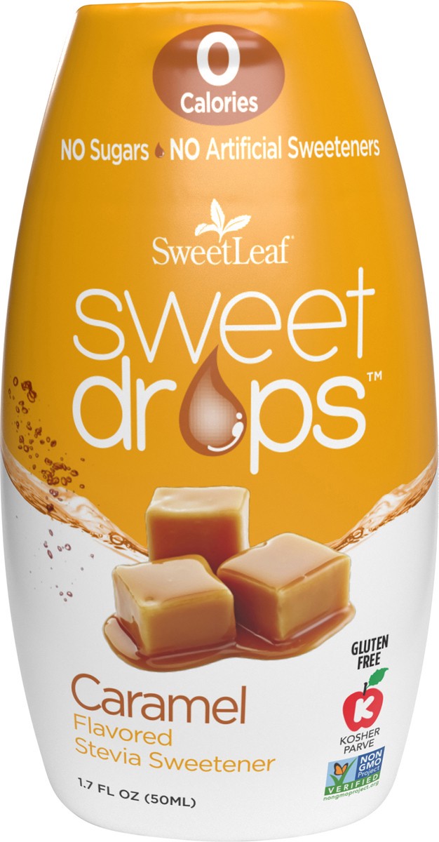 slide 1 of 5, Sweet Drops Caramel Flavored Stevia Sweetener 1.7 fl oz, 1.7 fl oz