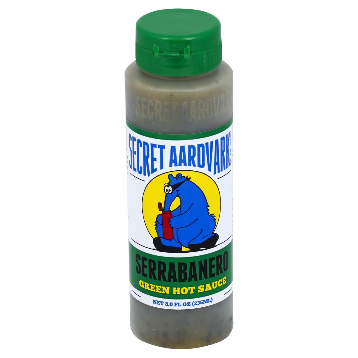 slide 3 of 3, Secret Aardvark Green Hot Sauce 8 oz,