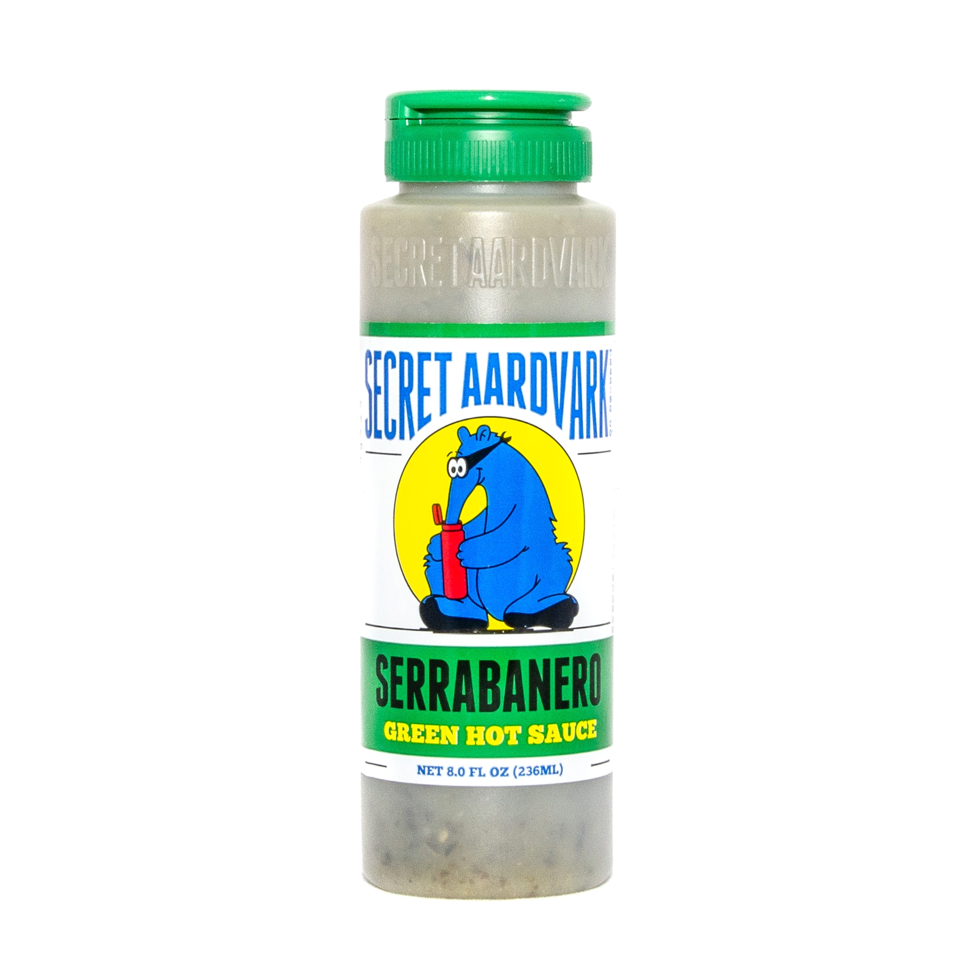 slide 1 of 3, Secret Aardvark Green Hot Sauce 8 oz,
