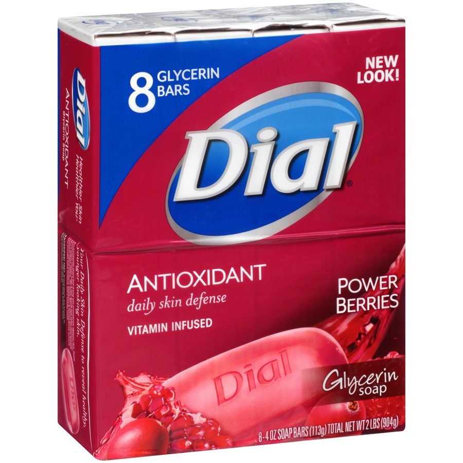 slide 2 of 7, Dial Glycerin Soap, Antioxidant, Power Berries, 8 Each, 8 ct