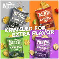 slide 3 of 19, Kettle Brand Krinkle Cut Dill Pickle Kettle Potato Chips, 7.500 oz