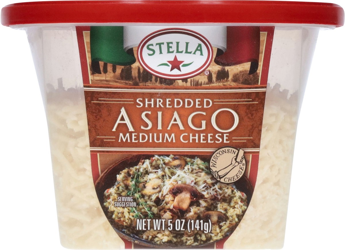 slide 5 of 12, Stella Shredded Asiago Medium Cheese 5 oz, 5 oz