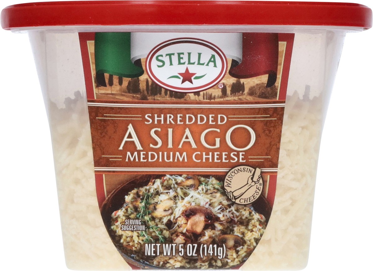 slide 8 of 12, Stella Shredded Asiago Medium Cheese 5 oz, 5 oz