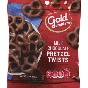 slide 1 of 1, CVS Gold Emblem Gold Emblem Milk Chocolate Pretzel Twists, 3.5 Oz, 3.5 oz