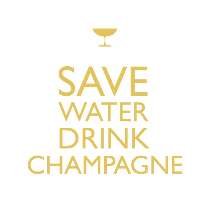 slide 1 of 1, PaperProducts Design Save Water Drink Champagne Paper Cocktail Napkins, 1 ct