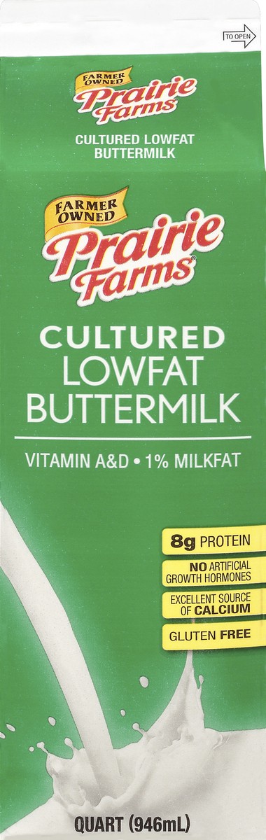 slide 6 of 9, Prairie Farms Lowfat Cultured 1% Milkfat Buttermilk 1 qt, 1 qt