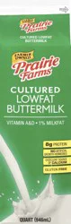 Prairie Farms Lowfat Cultured 1% Milkfat Buttermilk 1 qt