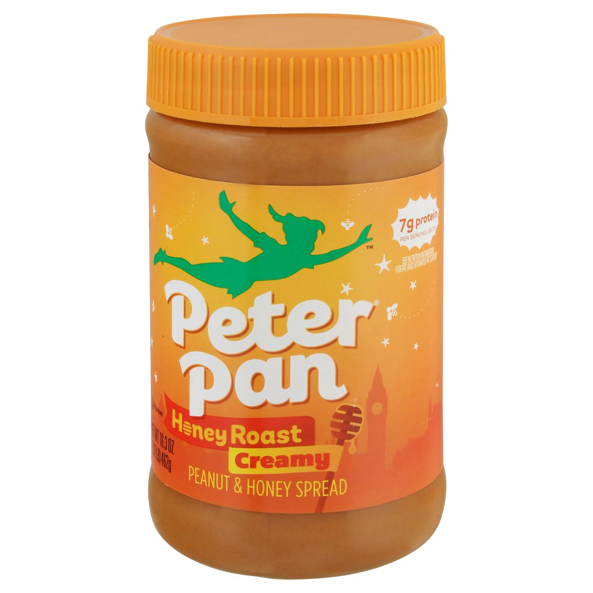 slide 6 of 14, Peter Pan Creamy Honey Roast Peanut Butter Spread, 16.3 OZ, 16.3 oz