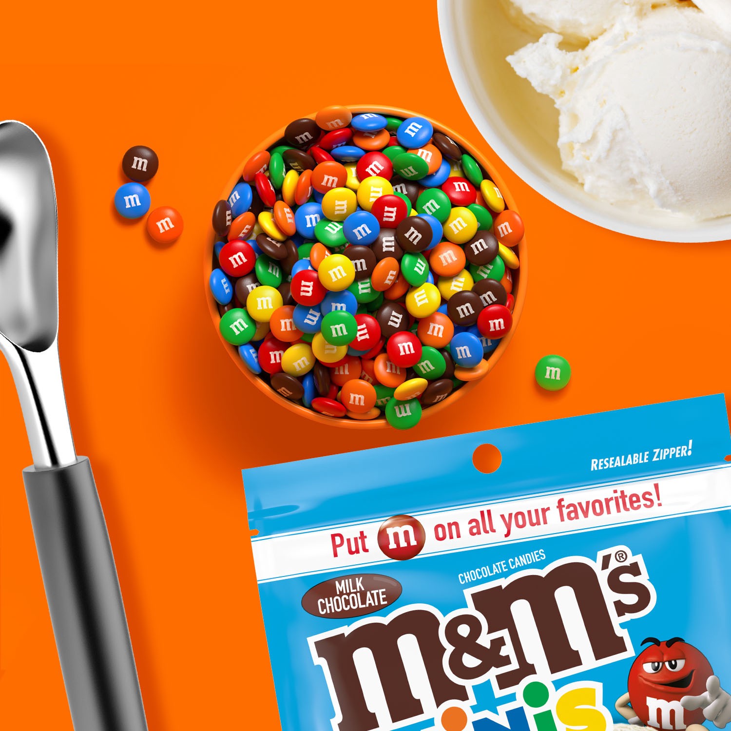 slide 6 of 8, M&M's MINIS Milk Chocolate Candy, Grab & Go Size, 5.1 oz Bag, 5.1 oz