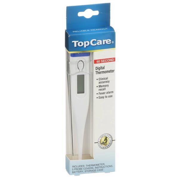 slide 1 of 3, TopCare 60 Second Digital Thermometer, 1 ct