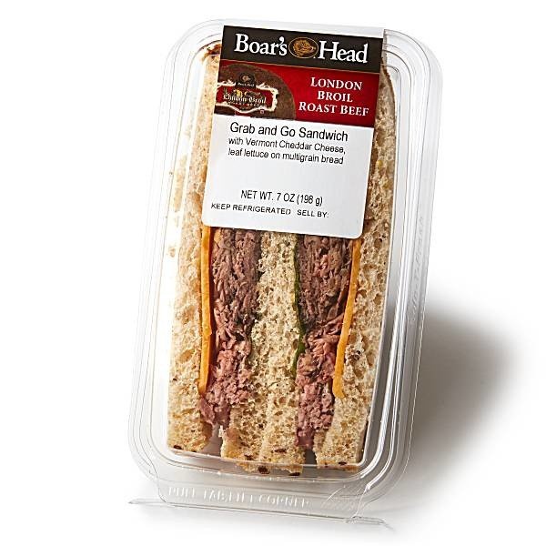 slide 1 of 1, Boar's Head Roast Beef Sandwich, 1 ct