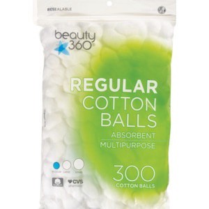 slide 1 of 1, Beauty 360 Regular Cotton Balls, 300 ct