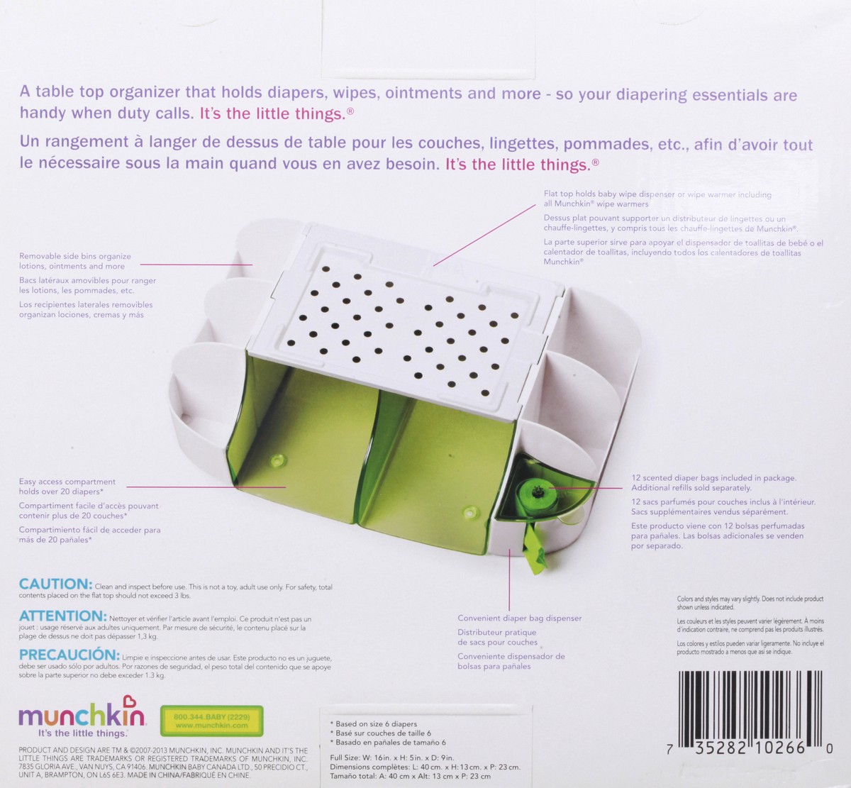 slide 3 of 11, Munchkin Diaper Duty Organizer 1 ea, 1 ct