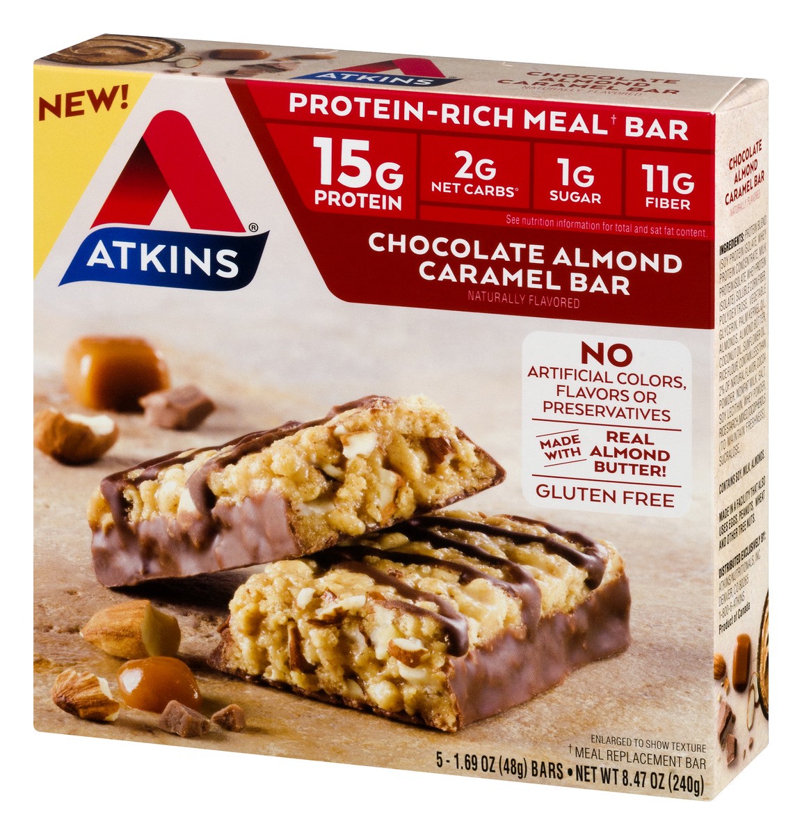 slide 4 of 11, Atkins Protein Meal Bar, 5 ct