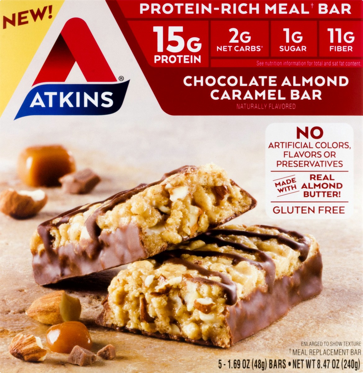 slide 9 of 11, Atkins Protein Meal Bar, 5 ct