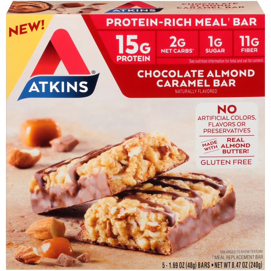 slide 1 of 11, Atkins Protein Meal Bar, 5 ct