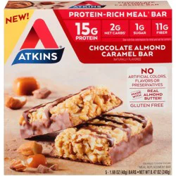 Atkins Chocolate Almond Caramel Bars