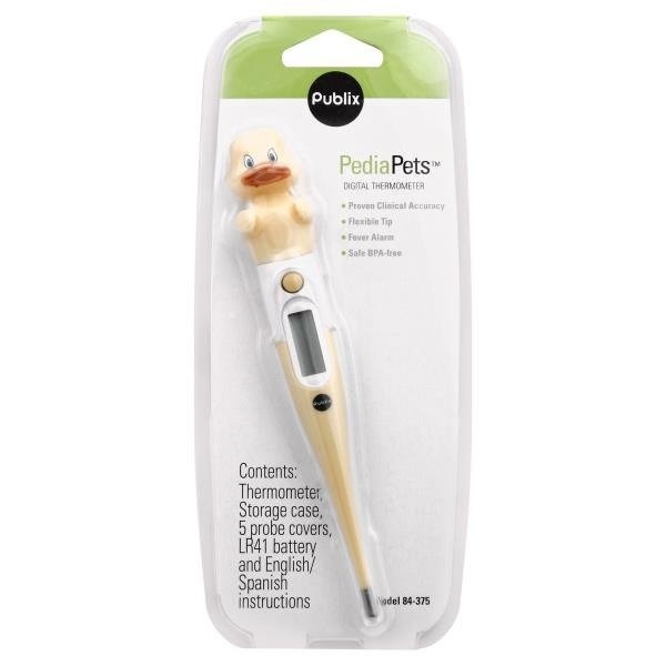 slide 1 of 1, Publix PediaPets Digital Thermometer, 1 ct