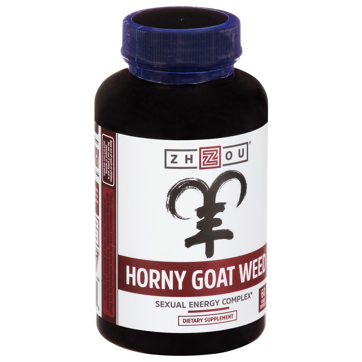 slide 2 of 9, Zhou Horny Goat Weed With Maca & Tribulus Dietary Supplement, 60 ct