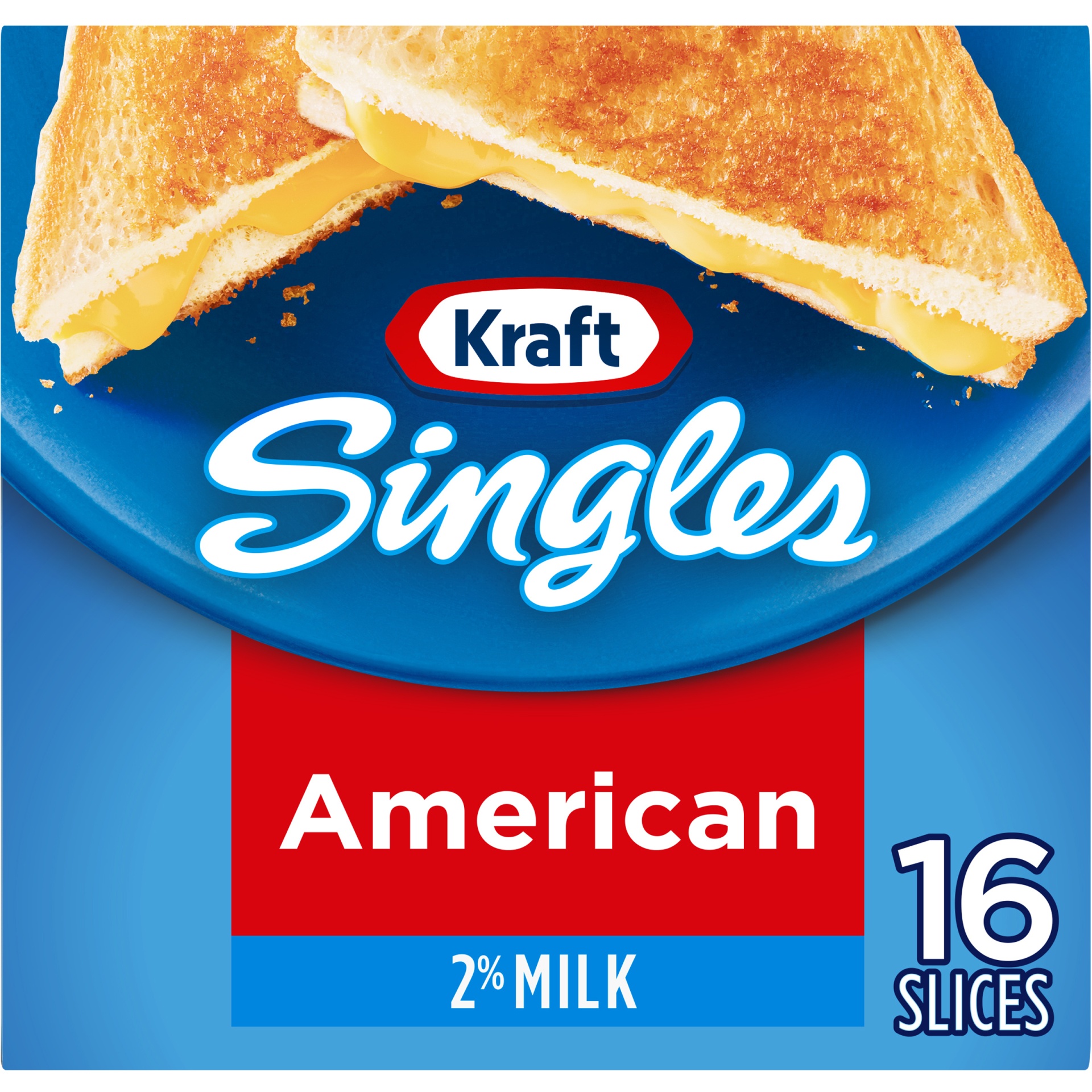 slide 1 of 12, Kraft Singles 2% Milk Reduced Fat American Slices Pack, 16 ct; 10.7 oz