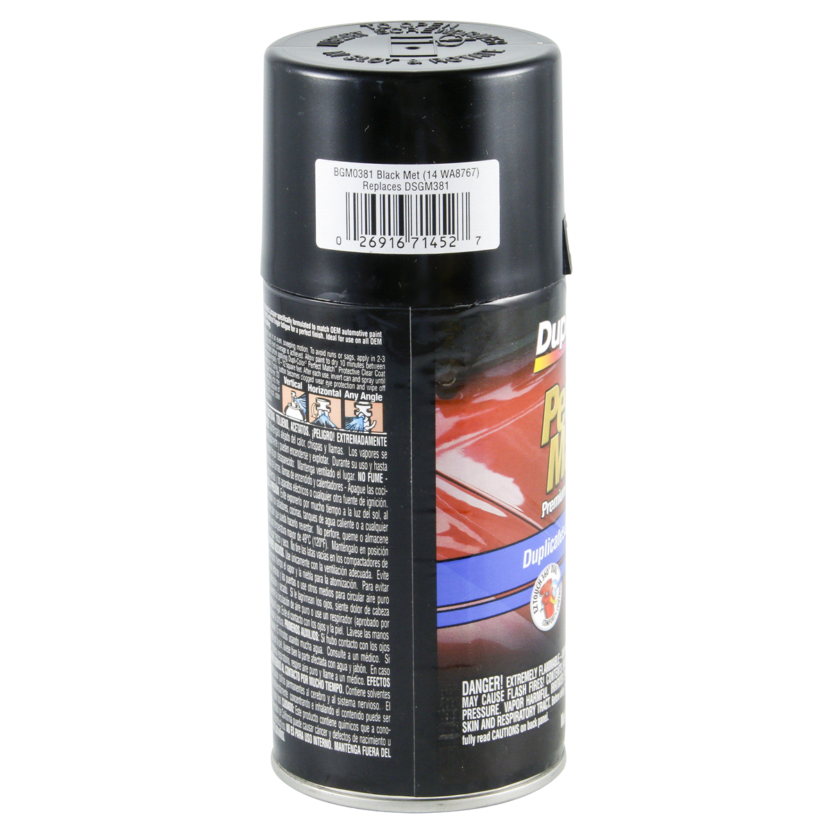 slide 4 of 4, Dupli-Color Perfect Match Black Metallic GM BGM0381, 8 oz