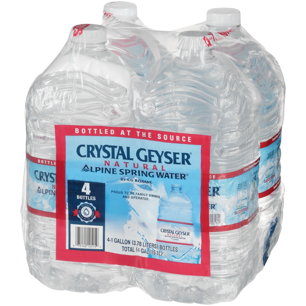 slide 3 of 6, Crystal Geyser Natural Alpine Spring Water, 4 ct; 1 gal