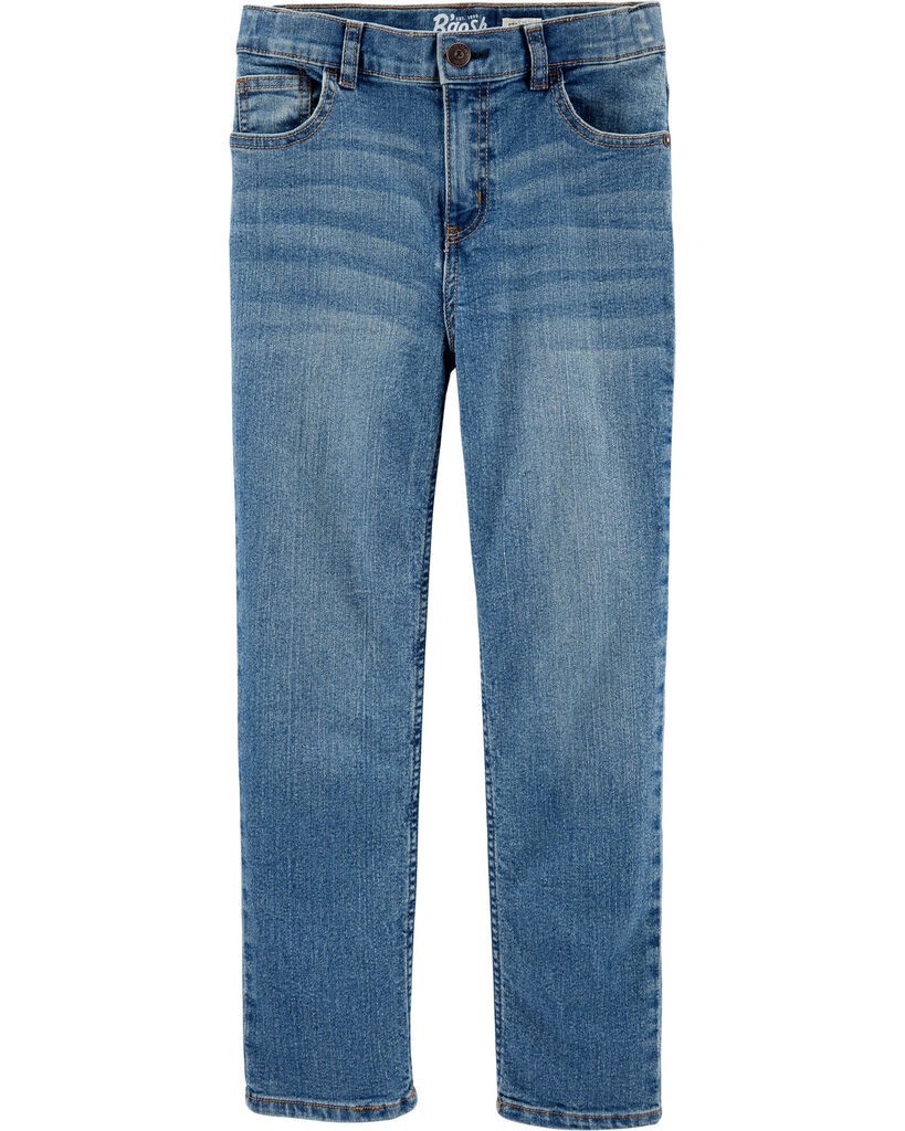 slide 4 of 4, Oshkosh Kid Medium Wash Straight-Leg Jeans Natural Indigo 7R, 1 ct