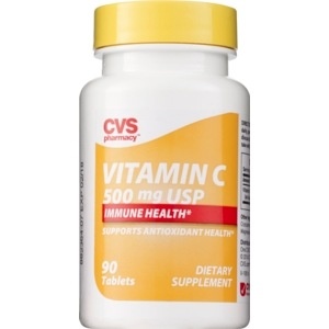 slide 1 of 1, CVS Health Vitamin C Tablets, 90 ct; 500 mg
