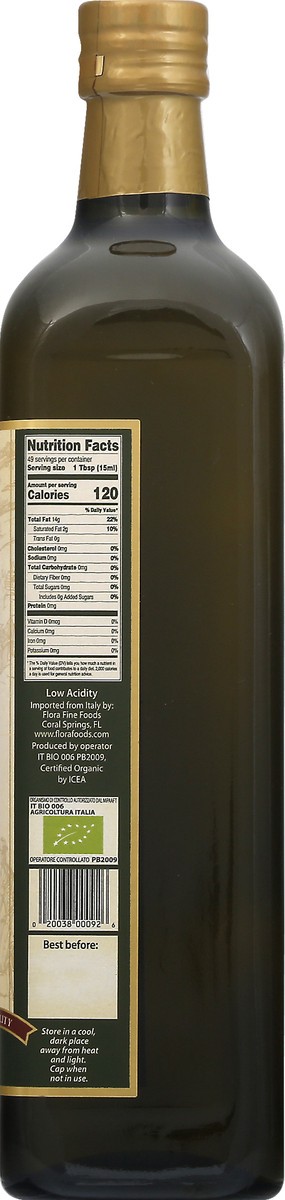 slide 4 of 13, Flora Extra Virgin Organic Olive Oil 25.4 oz, 25.4 fl oz