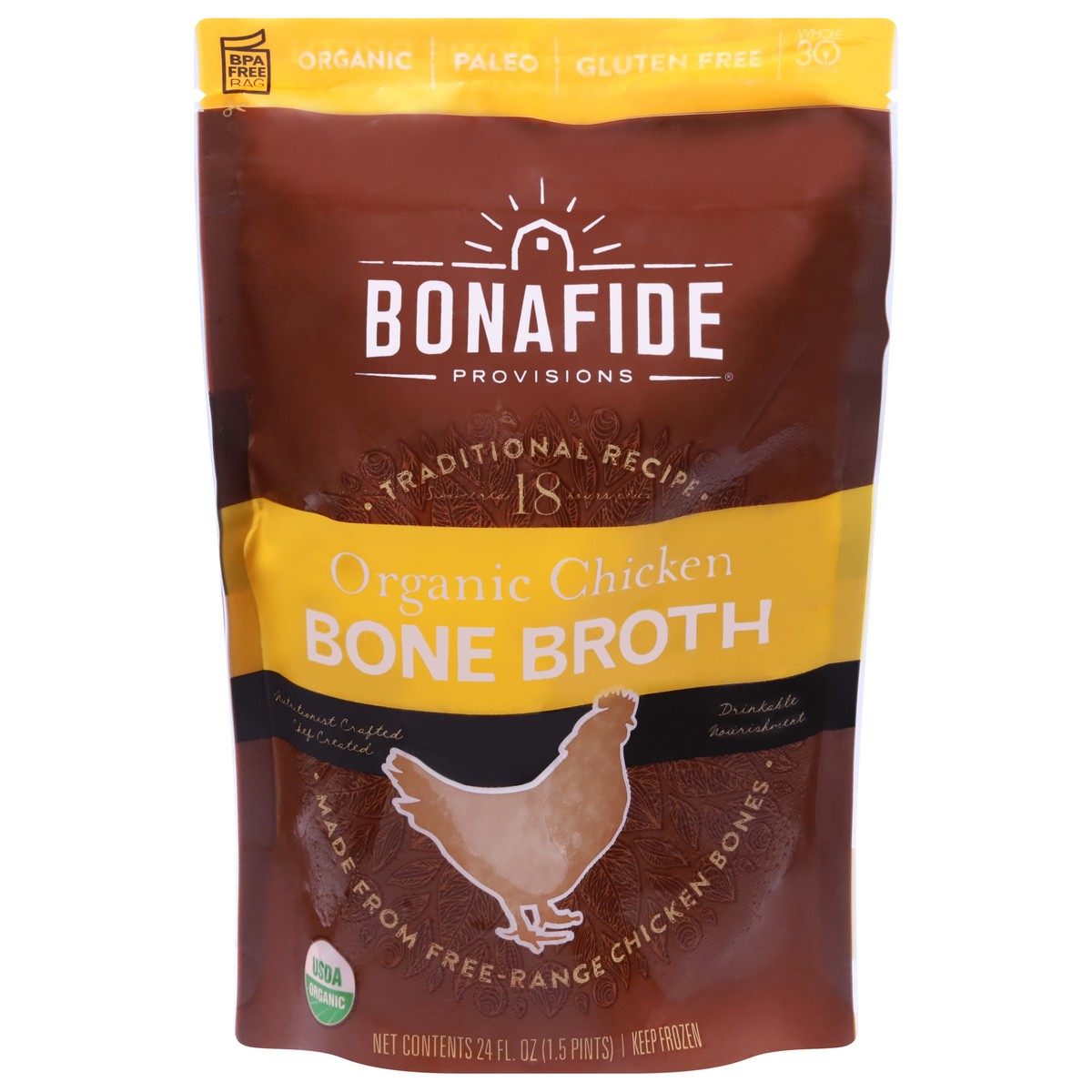 slide 6 of 13, Bonafide Provisions Organic Chicken Bone Broth 24 fl oz, 24 fl oz