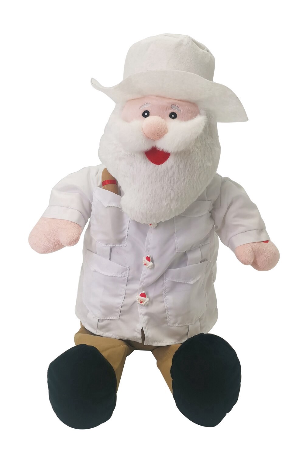 slide 1 of 1, CREATIVE HOME 16" Cuban Santa W/ Music, 16 in