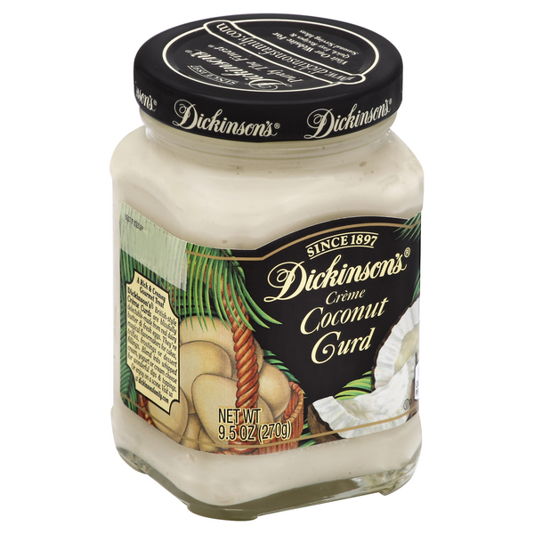 slide 1 of 1, Dickinson's Coconut Creme Curd, 9.5 oz