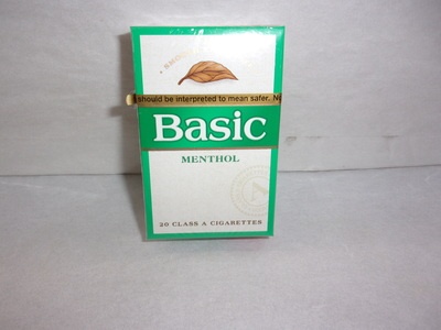 slide 1 of 1, Basic Menthol Gold Box, 20 ct