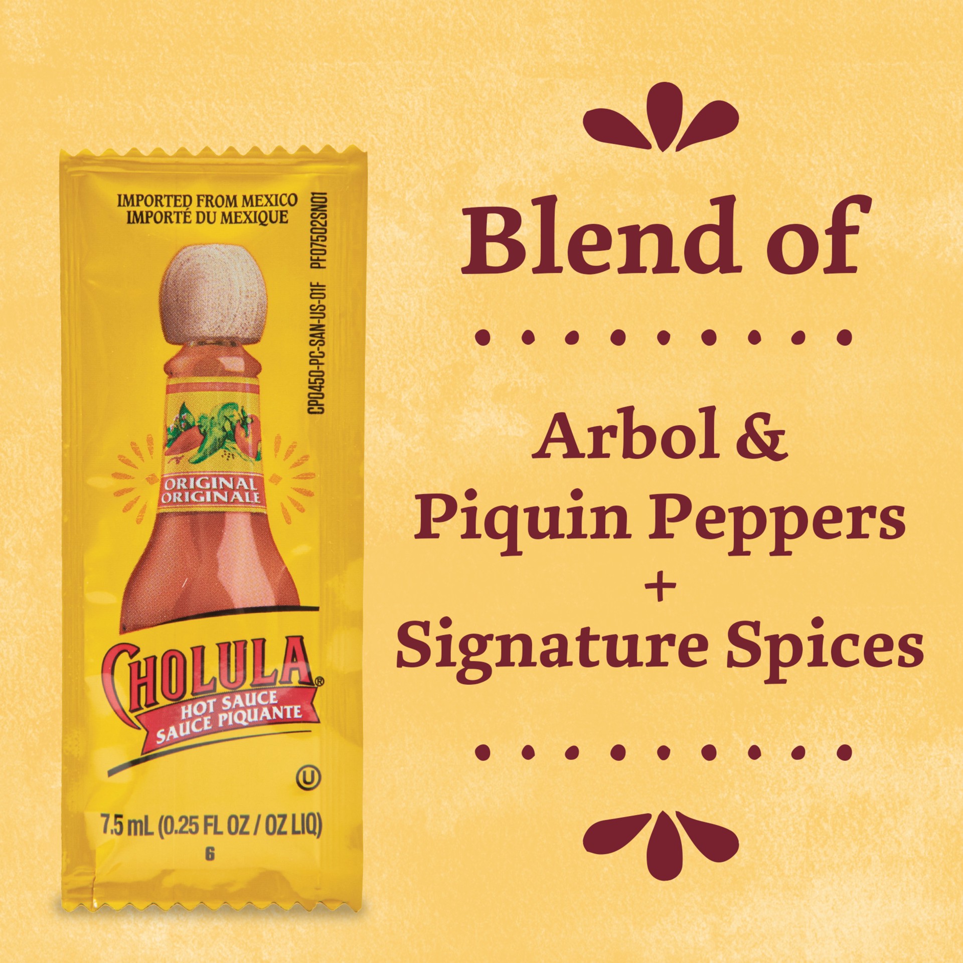 slide 6 of 10, Cholula Original Hot Sauce, 0.25 fl oz, 0.25 fl oz