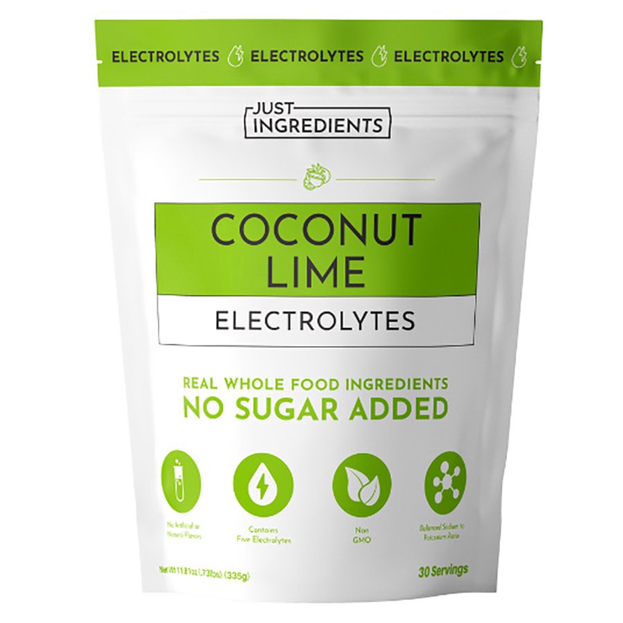 slide 1 of 1, Just Ingredients Coconut Lime Electrolytes, 11.81 oz