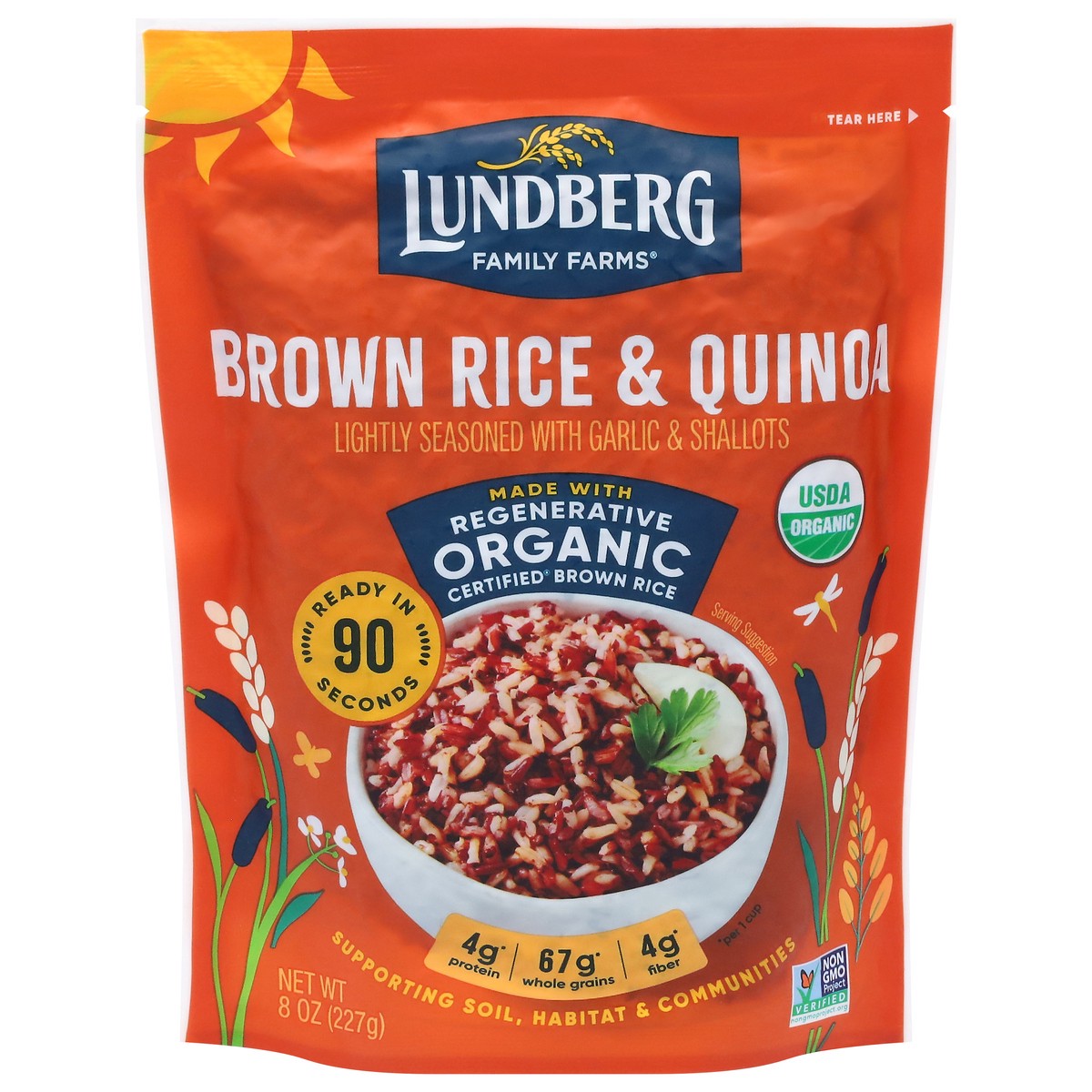 slide 13 of 13, Lundberg Family Farms Organic Brown Rice & Quinoa 8 oz, 8 oz