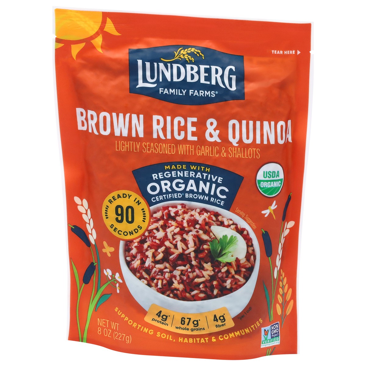 slide 4 of 13, Lundberg Family Farms Organic Brown Rice & Quinoa 8 oz, 8 oz
