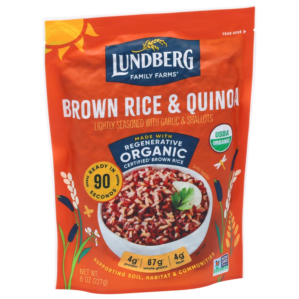 slide 12 of 13, Lundberg Family Farms Organic Brown Rice & Quinoa 8 oz, 8 oz