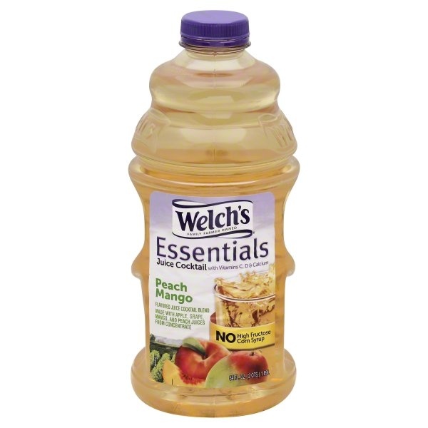 slide 1 of 1, Welch's Essential White Grape Peach Mango Juice Cocktail - 64 fl oz, 64 fl oz