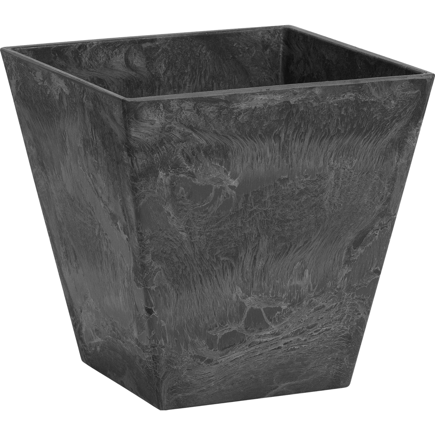slide 1 of 1, Novelty Ella 12" Square Planter Black, 12 in